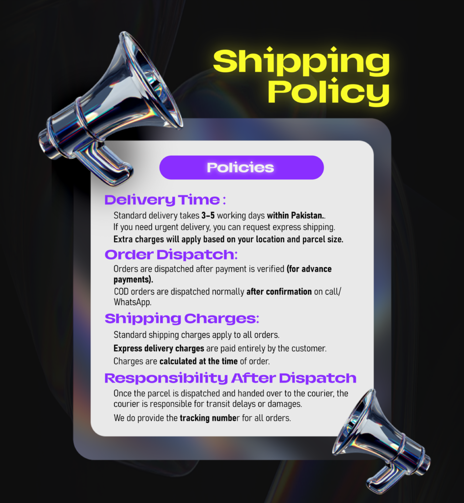 Products Shipping Policies