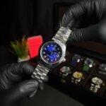 Rolex Date-Just blue dial with his blue dialer & silver straps