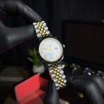 Rolex Date-Just two tone jubilee bracelet with white dialer & golden-silve straps