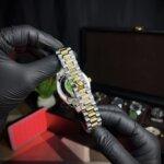 Rolex day-date bluein golden & silver straps