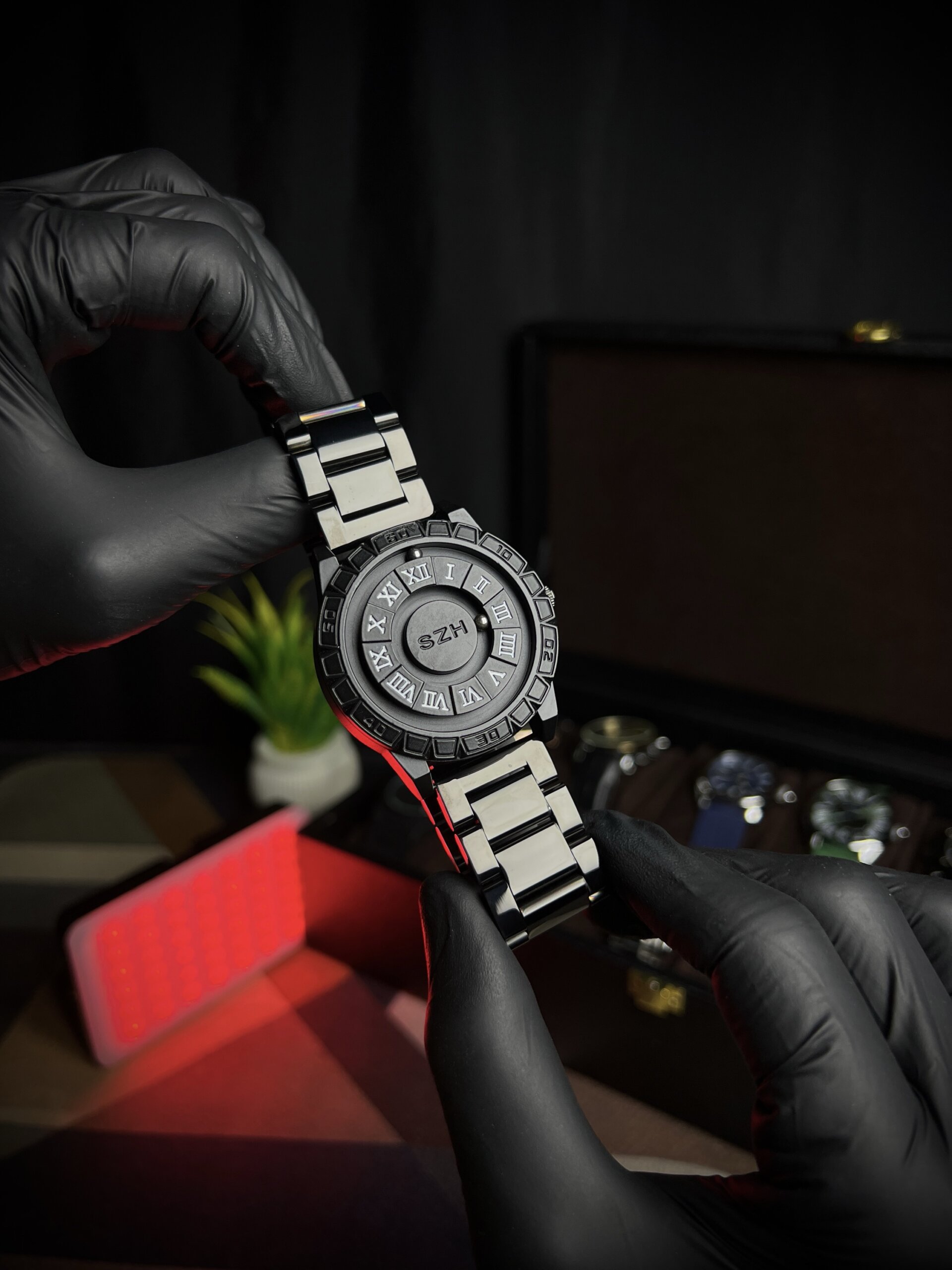 Magnetic balls movement