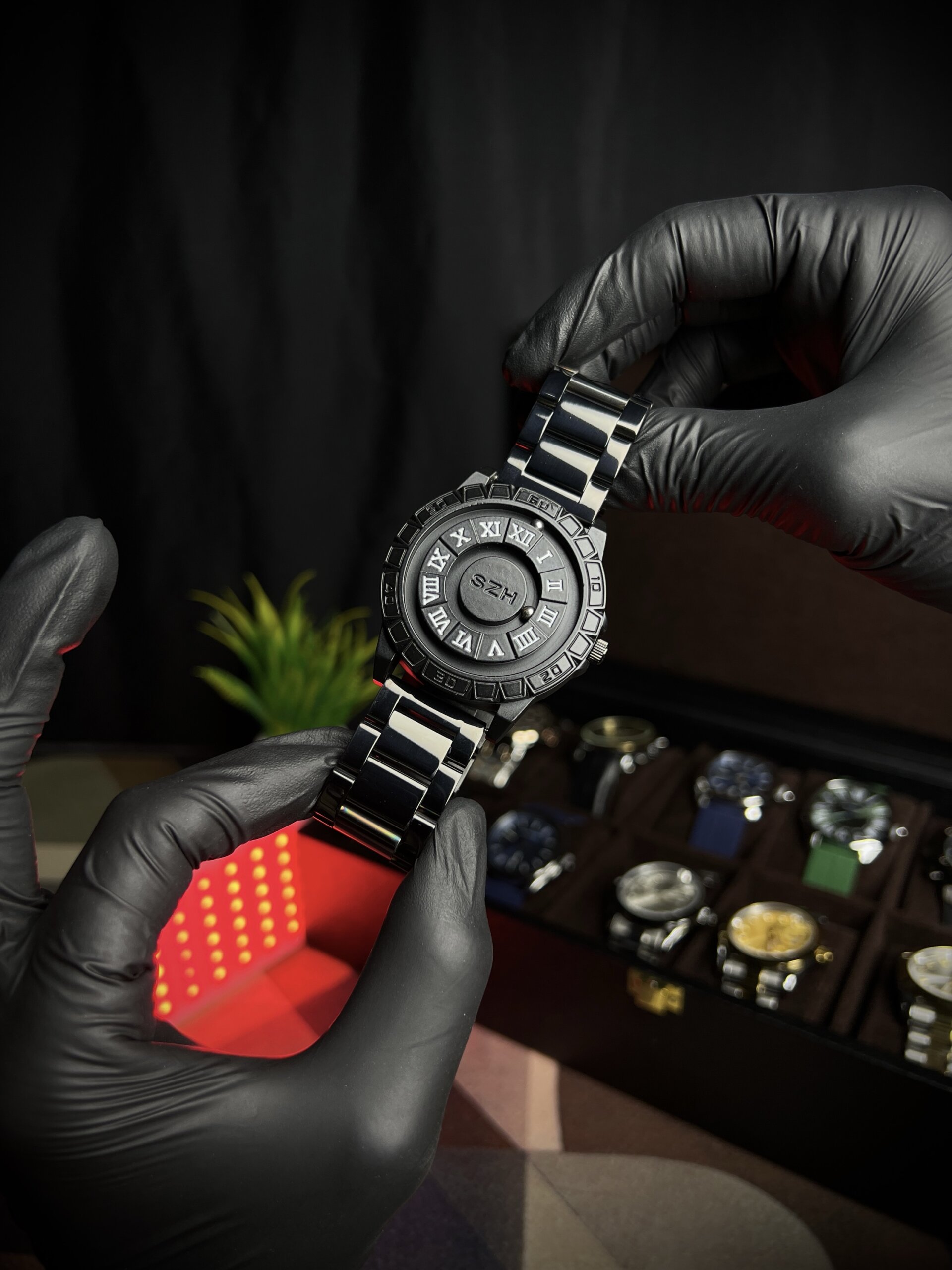 Magnetic balls movement