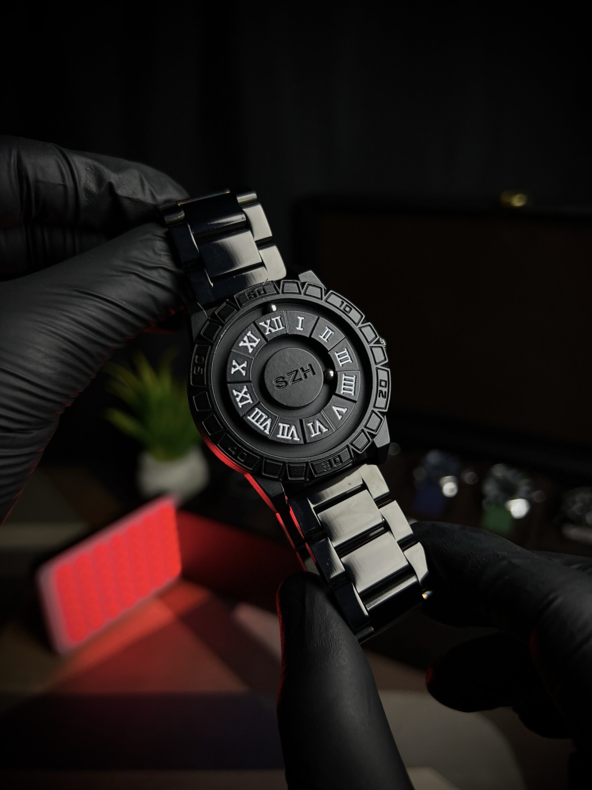 Magnetic balls movement