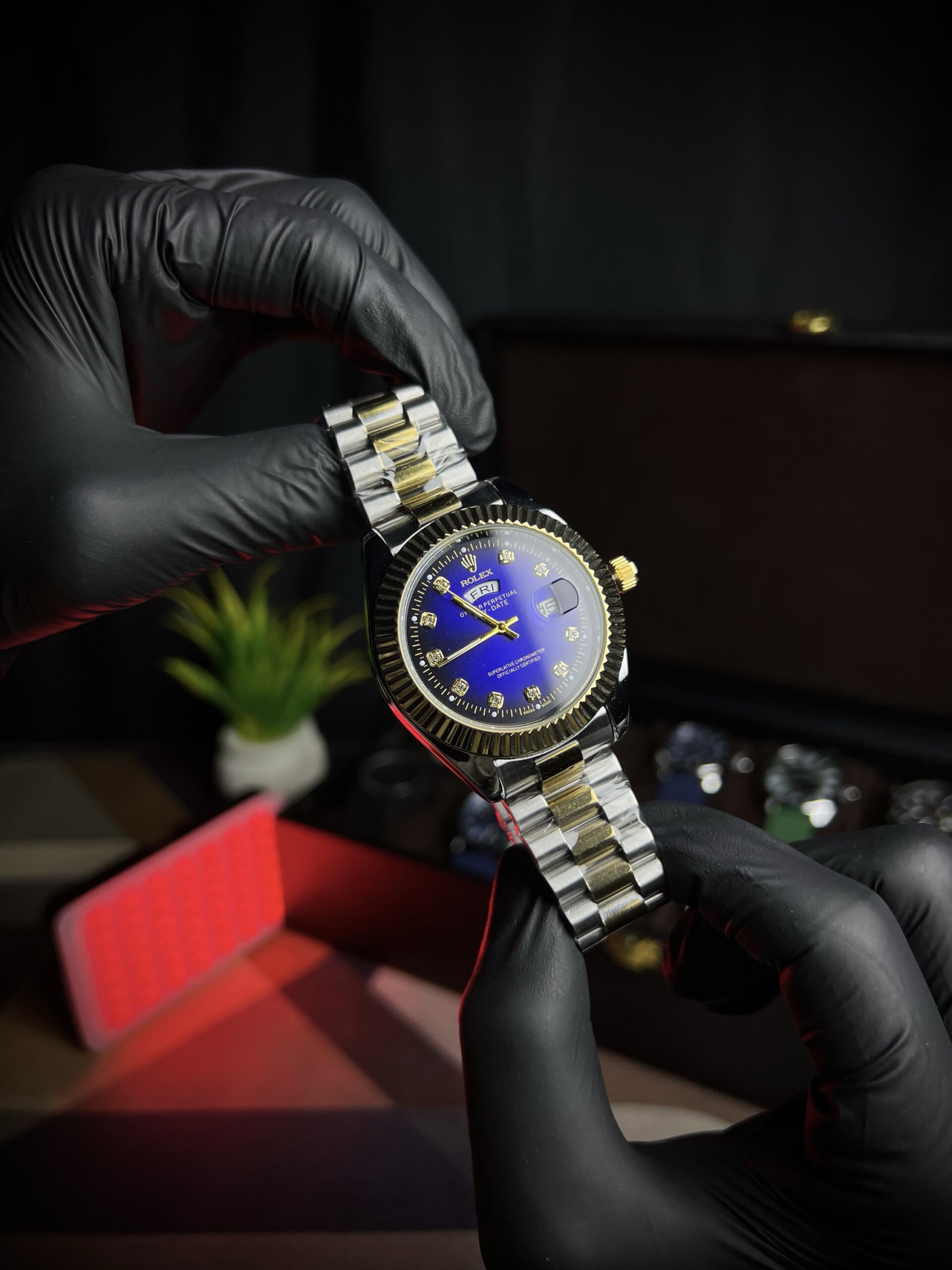 Rolex  day-date blue