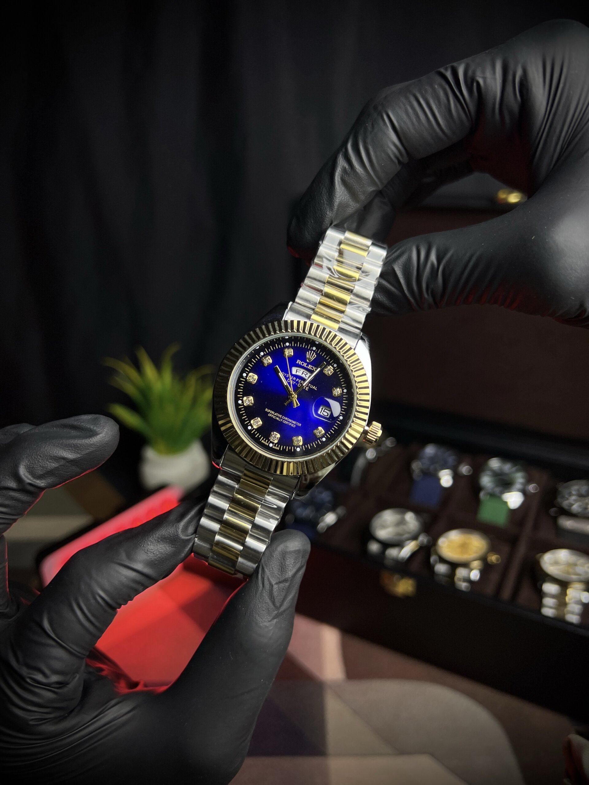 Rolex  day-date blue