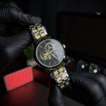 Rolex automatic movement two tone front view with straps & Dialer