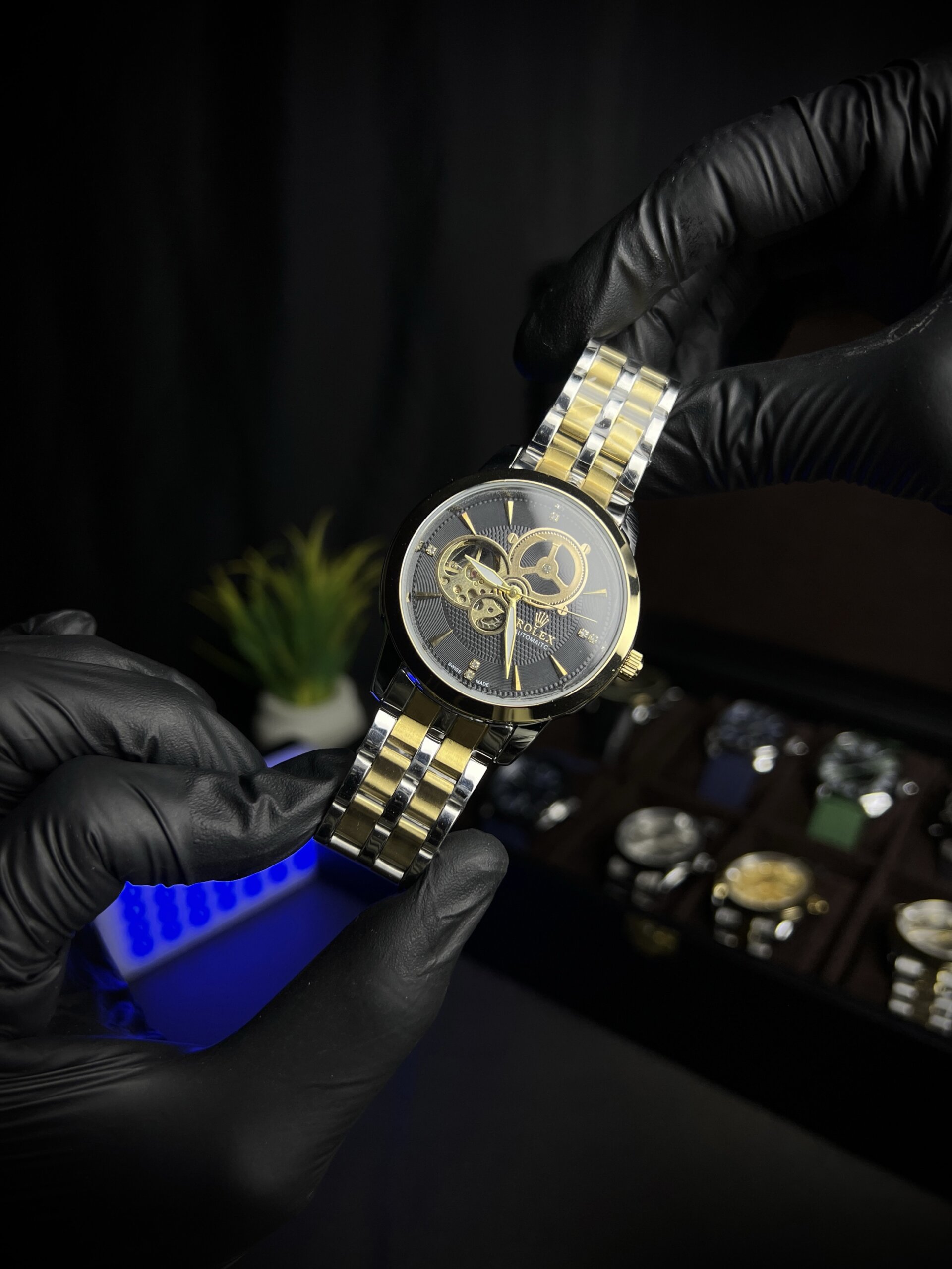 Rolex automatic movement two tone