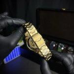 Rolex skeleton automatic back straps view