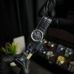 Patek phillipe geneve black lock with straps view