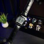 Al-Salah Digital Watch With Silver Dial Front View