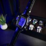 Al-Salah Digital Watch With Silver Dial Side View