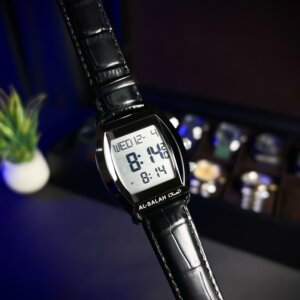 Al-Salah digital watch silver dial