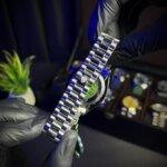 Rolex Day-Date Tiffany Dial chain view